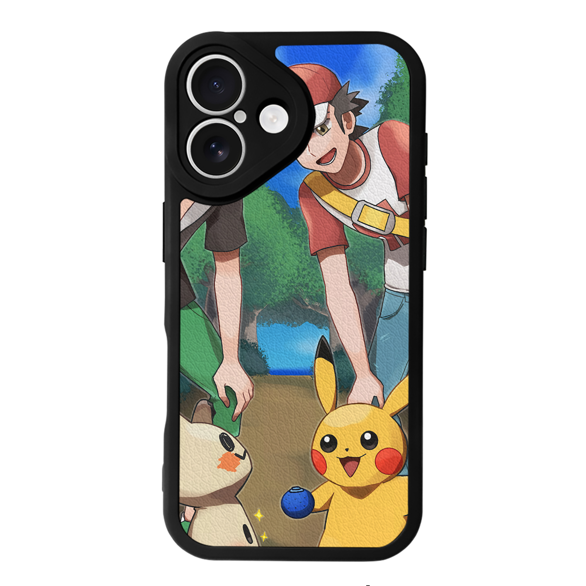（画像用） ポケットモンスター Pokémon 【iPhone 16シリーズ対応】シリコンスマホケース（レザー調） 材質：シリコン